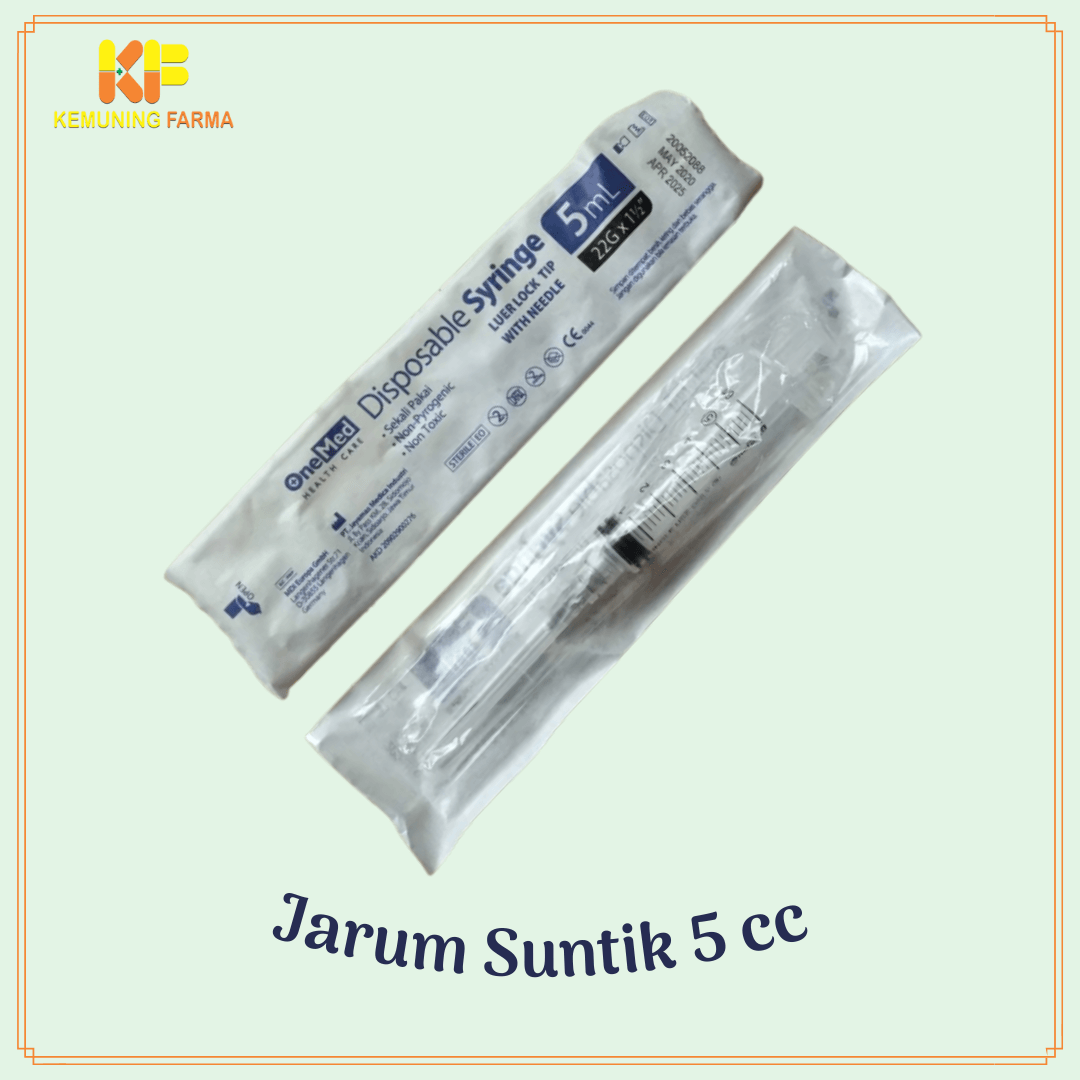 Disposable Needle (Jarum Suntik) 5 cc